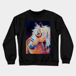 Apache - Native American War Horse Crewneck Sweatshirt